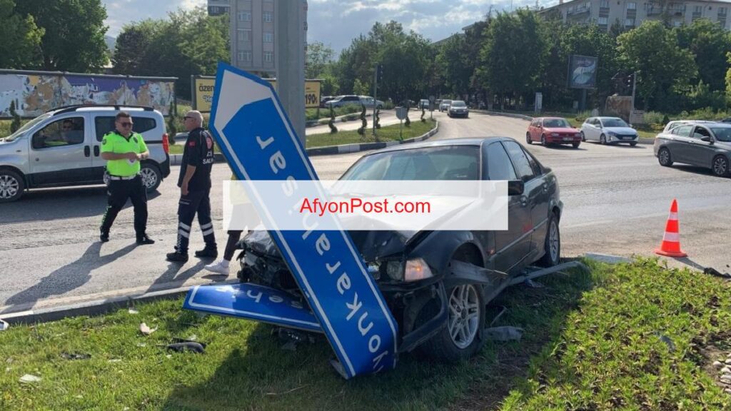 Kütahya’da trafik kazası. 2 yaralı